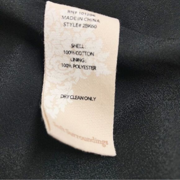 SOFT SURROUNDINGS Velvet‎ Open Front Floral Print Kimono Jacket Red Black Small - Picture 10 of 12